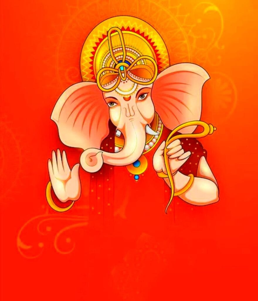 विनायक चतुर्थी निमित्त सर्वाना मंगलमय शुभेच्छा मराठी पोस्टर बैनर डाउनलोड 880x1024 1 ganesh chaturthi