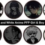 Black and White Anime PFP Girl & Boy