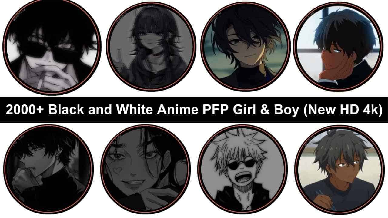 Black and White Anime PFP Girl & Boy