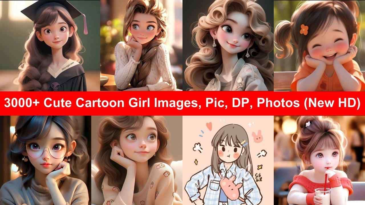 Cute Cartoon Girl Images, Pic, DP, Photos