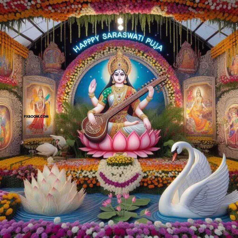 Happy Saraswati Puja Banner Poster Free Download 11 Happy Saraswati Puja