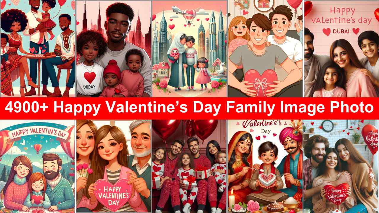 Happy Valentine’s Day Family Image Photo