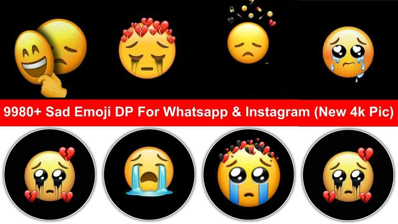 Sad Emoji DP For Whatsapp & Instagram