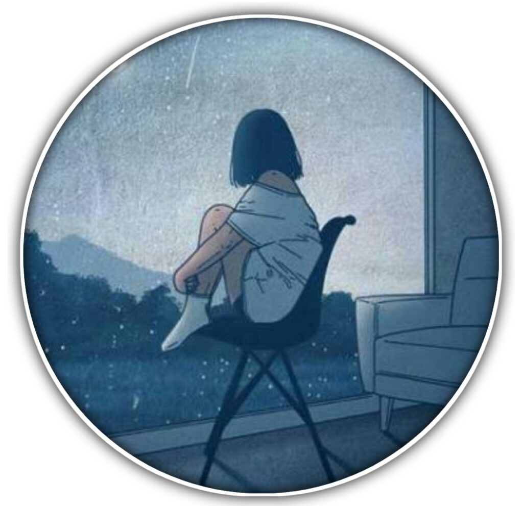 alone sad dp cartoon girl 1024x1024 1 Bhagwan Ka Photo