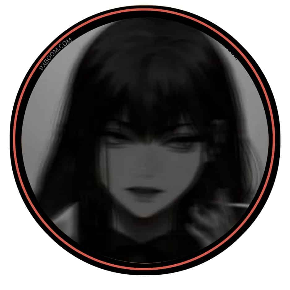 anime girl black hair pfp 1024x1024 1 Black and White Anime Pfp