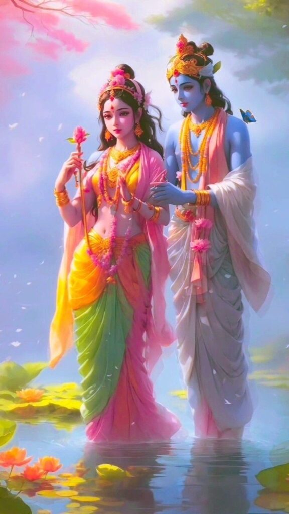 beautiful romantic image of radha krishna 576x1024 1 Romantic Radha Krishna
