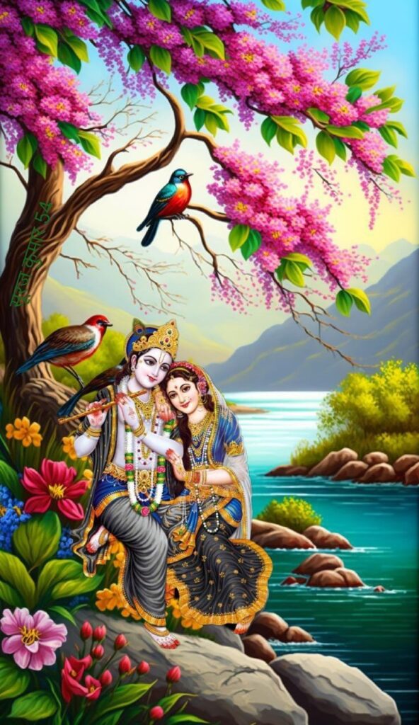 best romantic images of radha krishna 592x1024 1 Romantic Radha Krishna