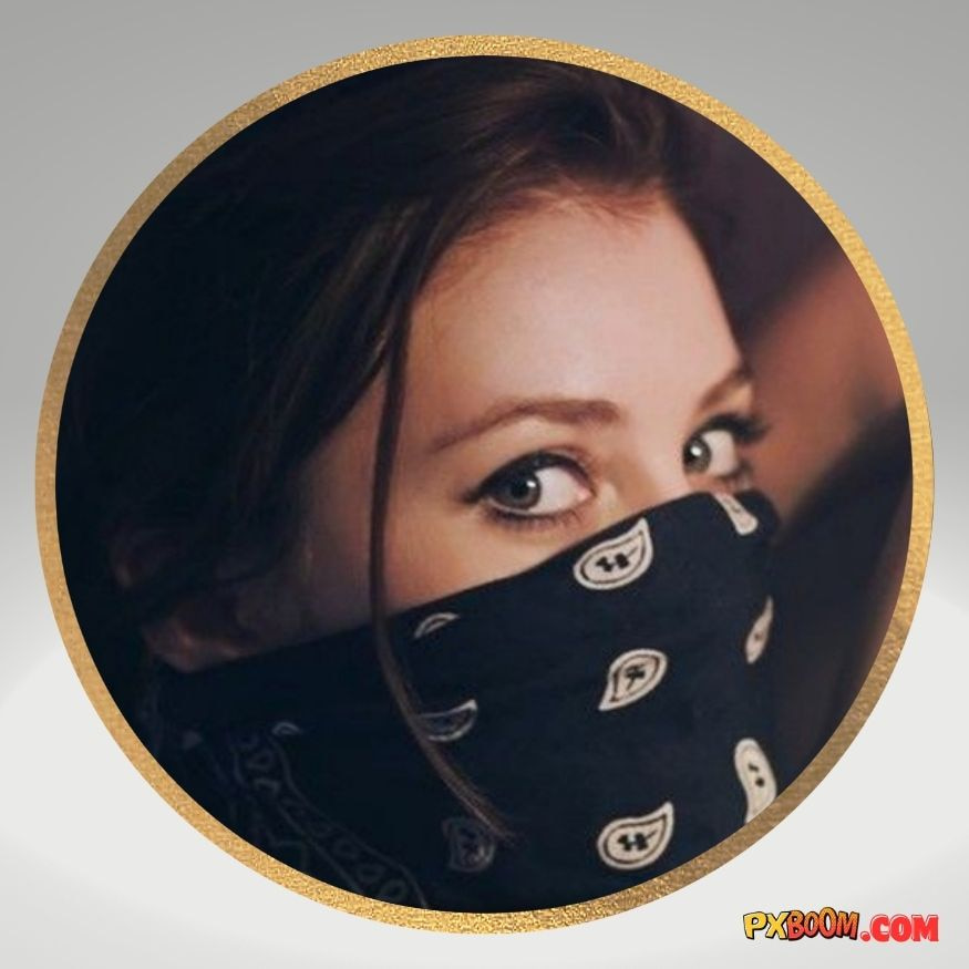 cute girl pictures with mask