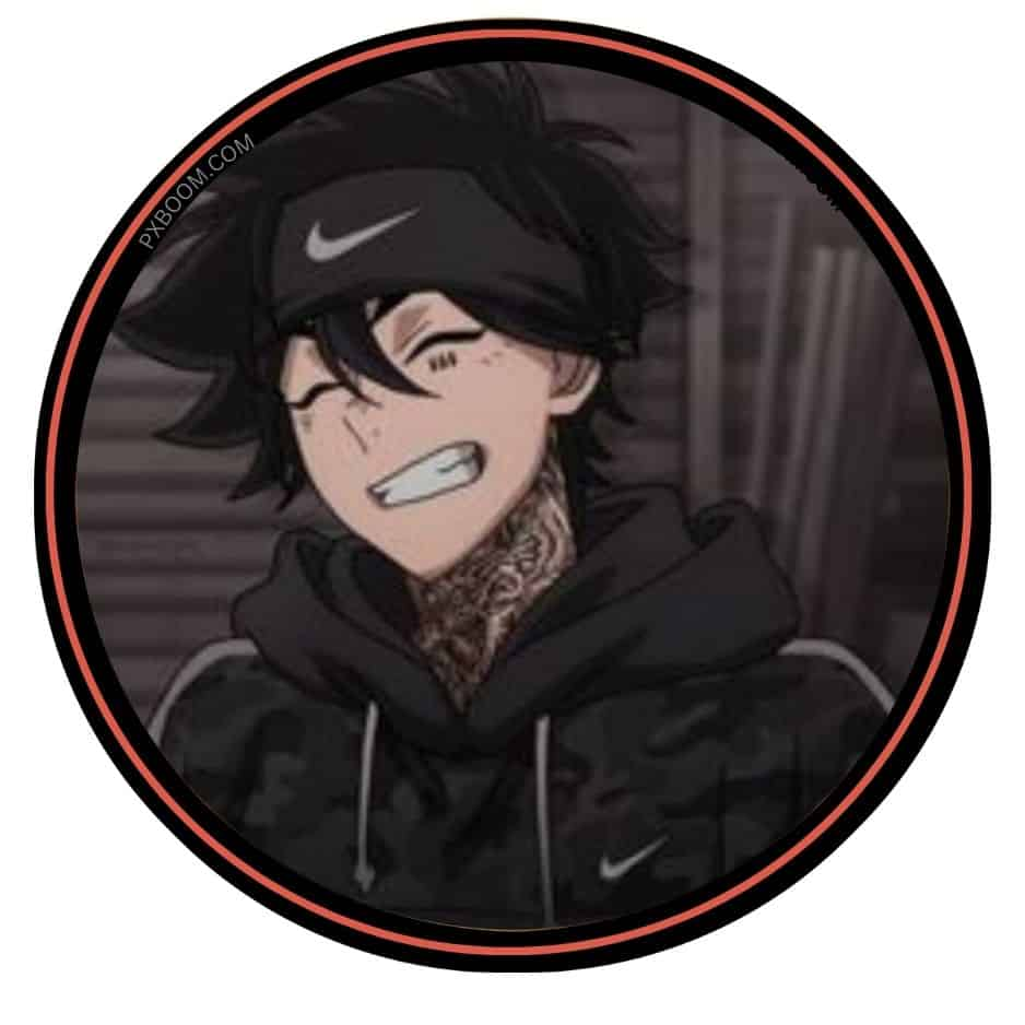 Anime boy Pfp Black And White