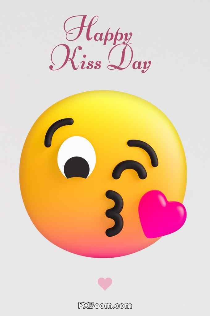 3D kiss emoji