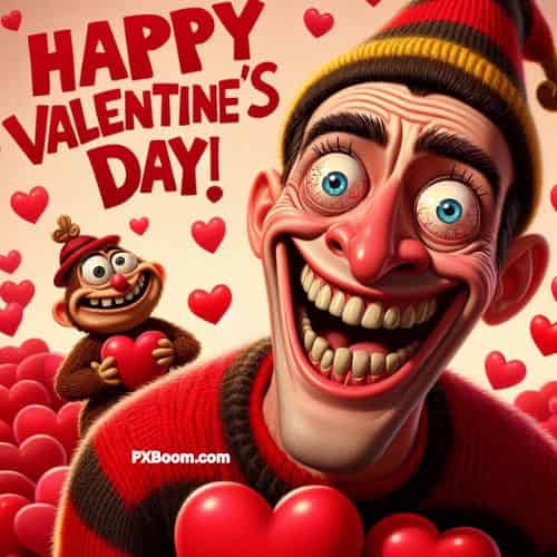 funny happy valentines day goofy