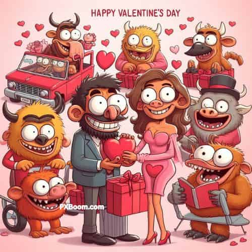 funny happy valentines day friends