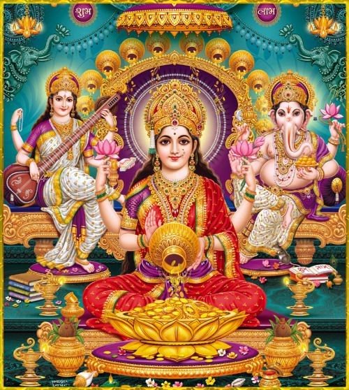 ganesh laxmi saraswati hd wallpaper download Laxmi Ganesh Saraswati