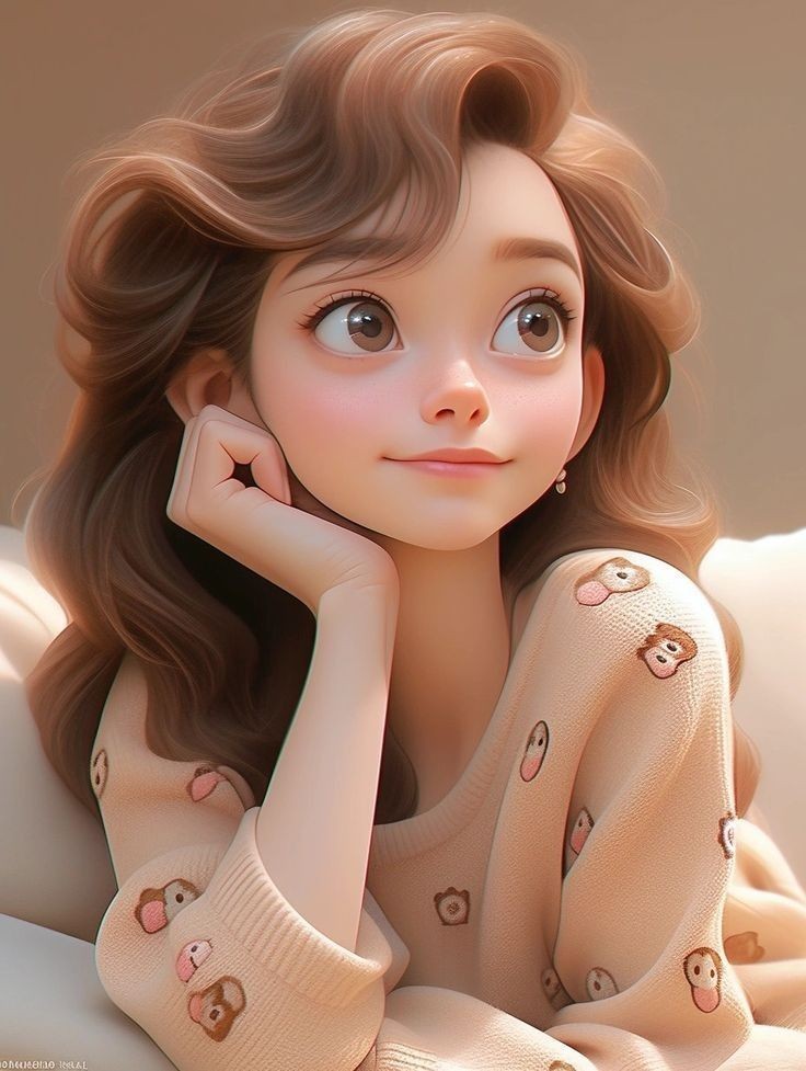 Cute Girl Pic For Dp Cartoon