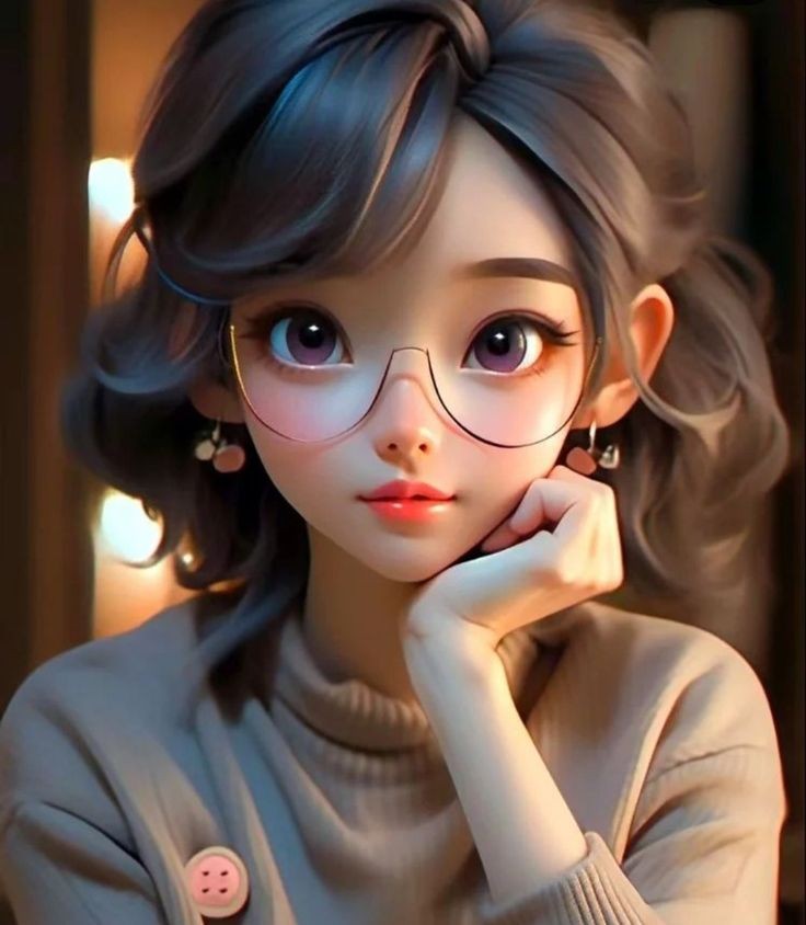 Cute Girl Pic Cartoon Attitude