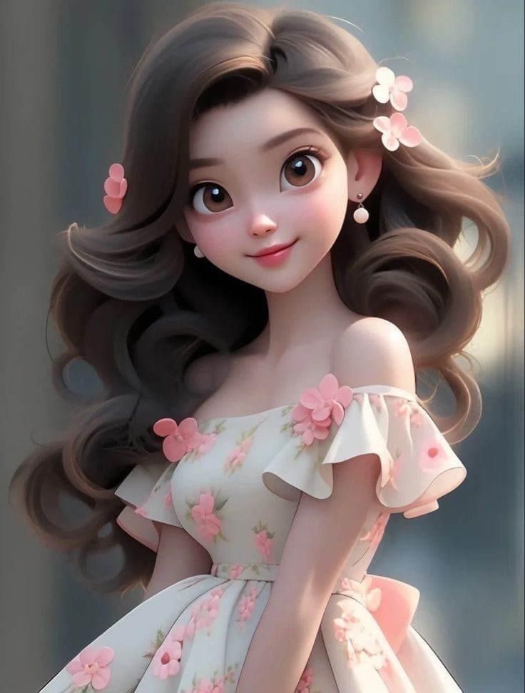 Cute Girl Dp Cartoon