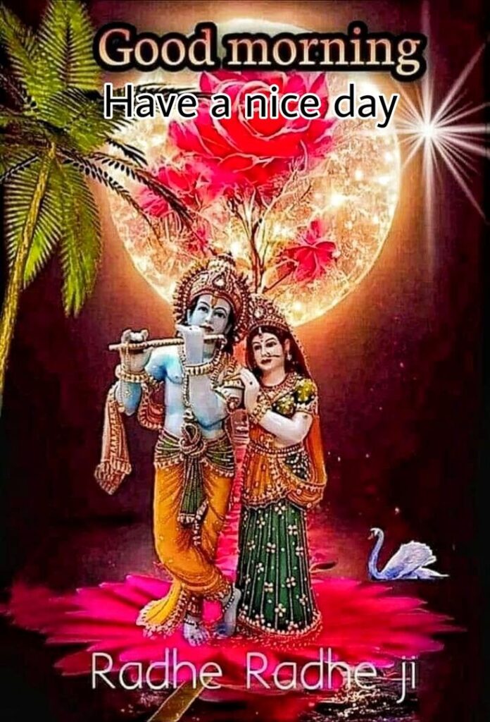 good morning radha krishna romantic images 696x1024 1 Radha Krishna Good Morning