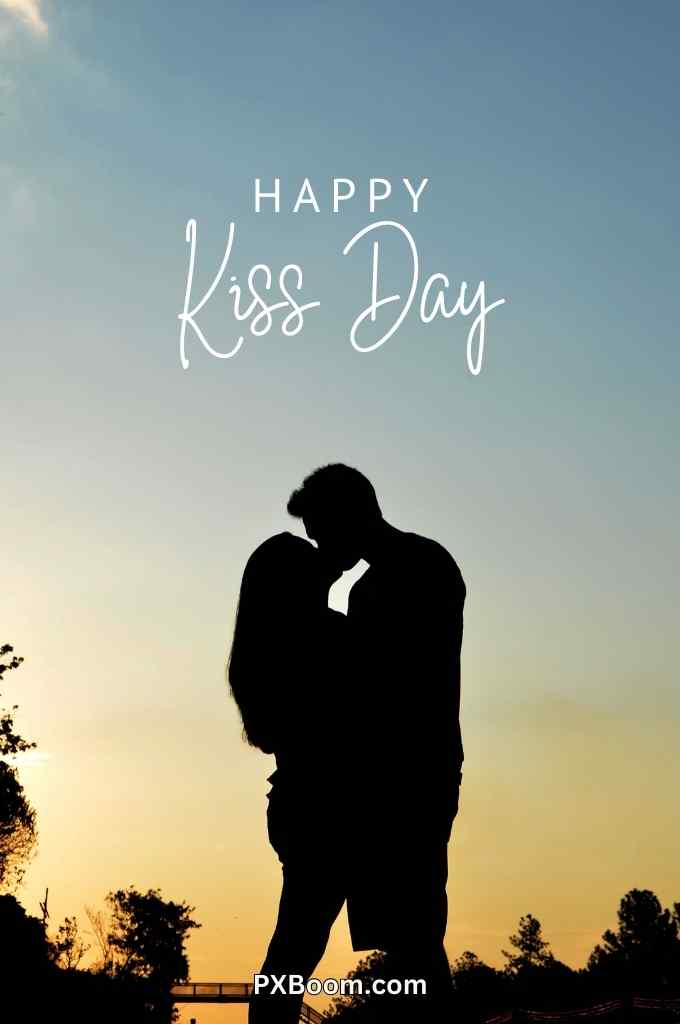 happy kiss day photo