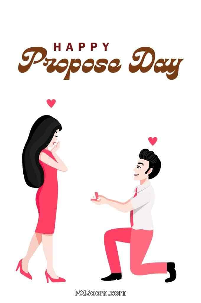 happy propose day art image