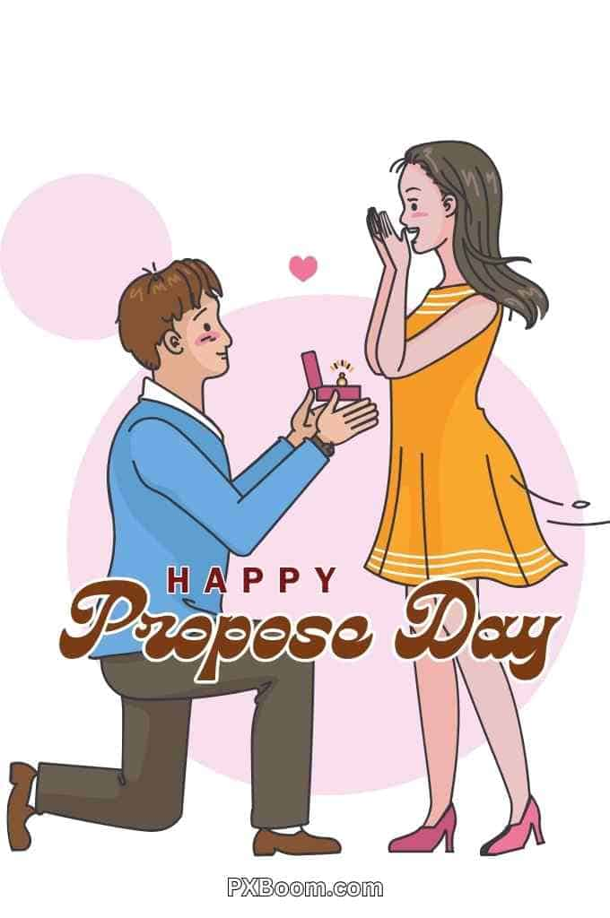 happy propose day animated image