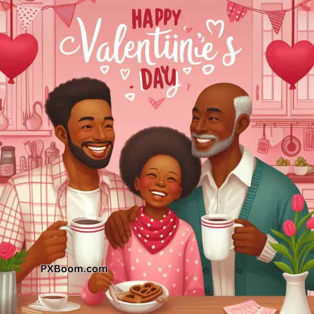 happy valentine's day africa family image