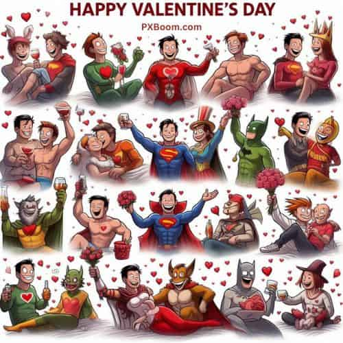 happy valentines day superman funny