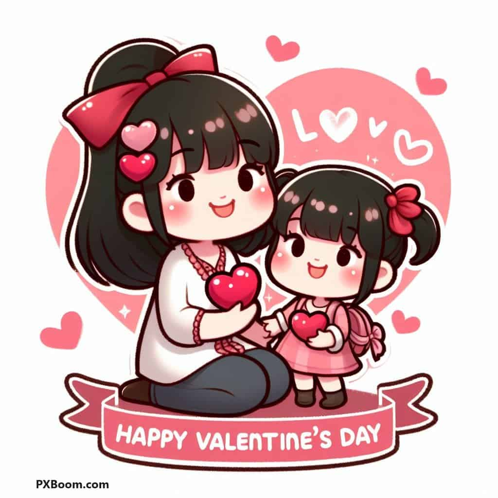 happy valentine's day to daughter from mom