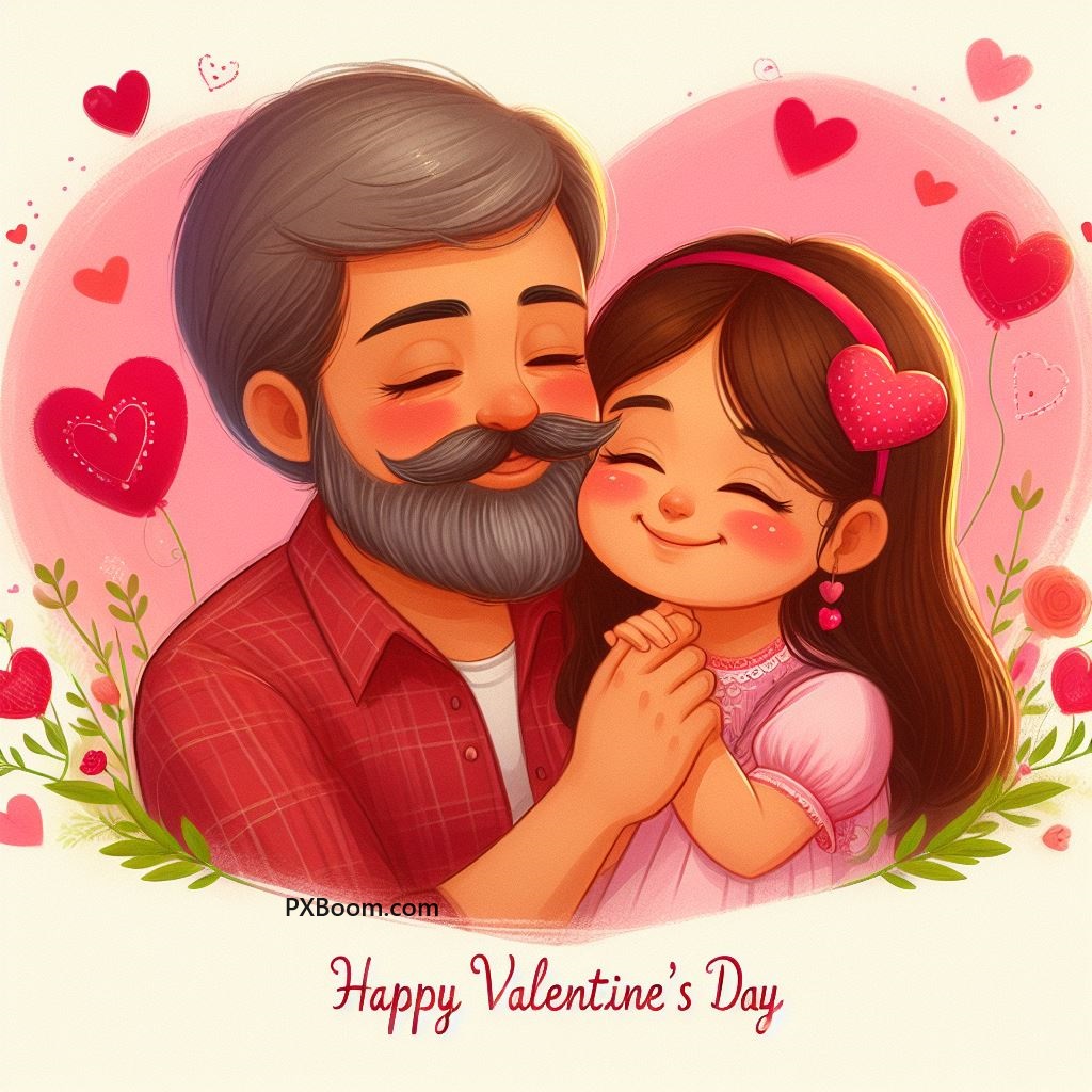 happy valentine's day to daughter from father