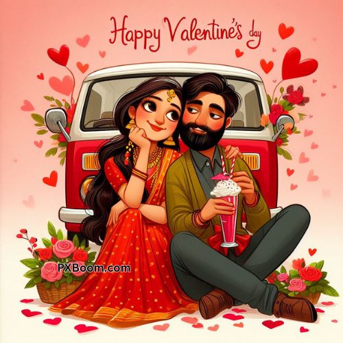 happy valentine's day for wife Indian