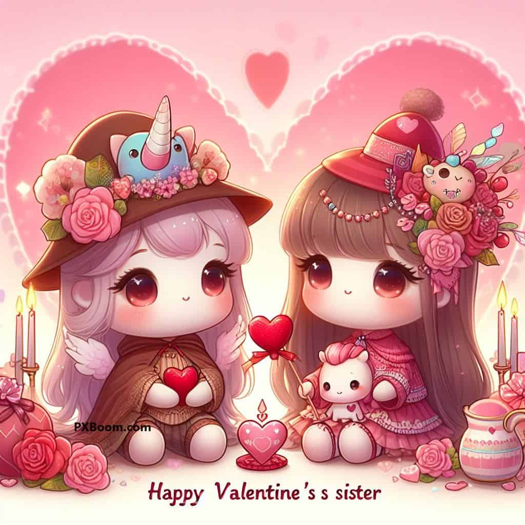 happy valentine's day sister images