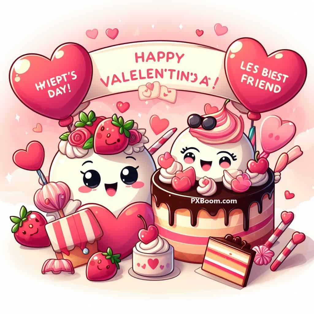 happy valentine's day friends