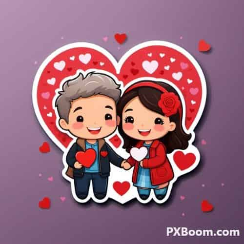 happy valentine's day i love you sticker