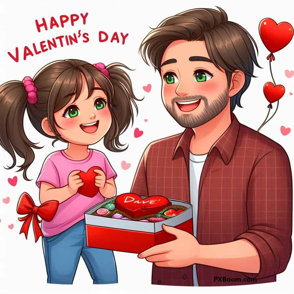 happy valentine's day daughter greetings image