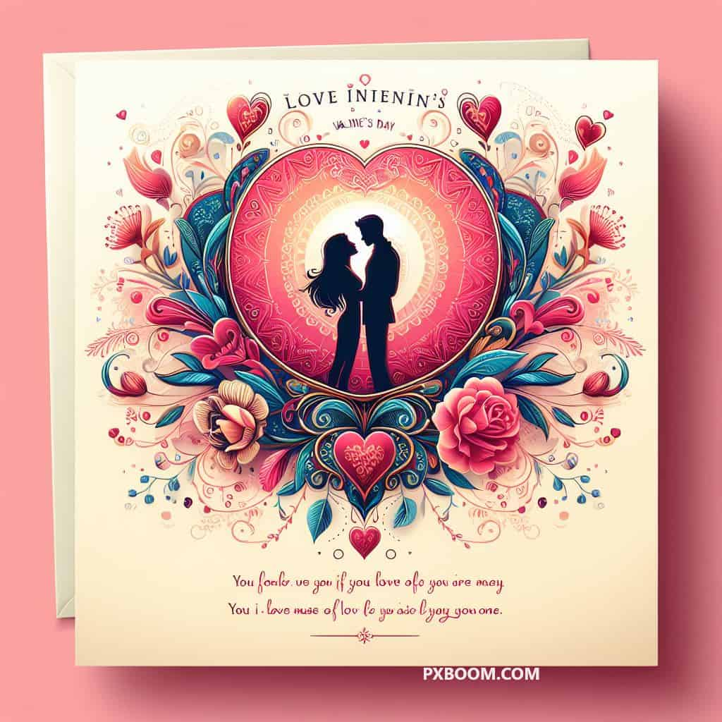 happy valentine's day stunning card