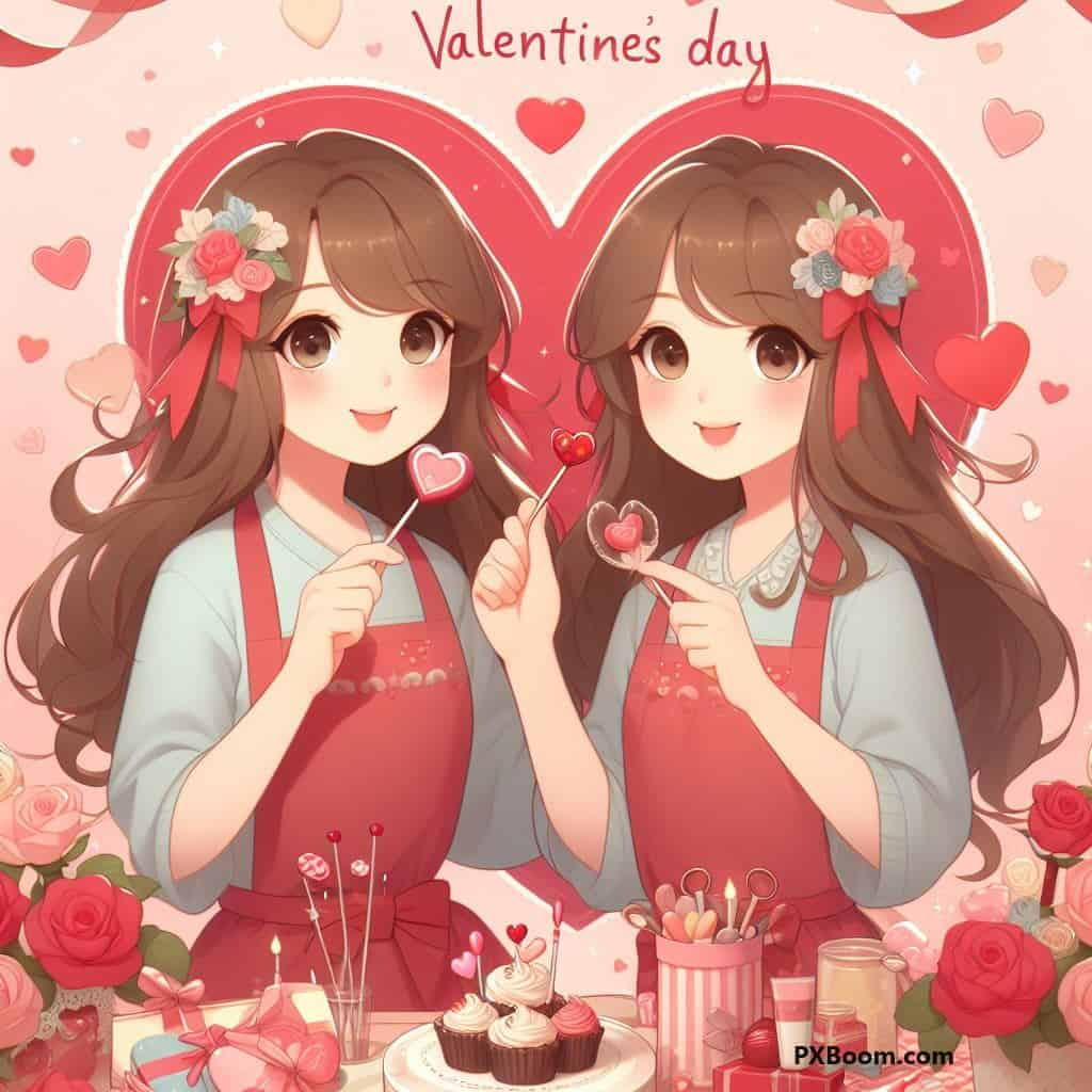 happy valentine's day sister message image