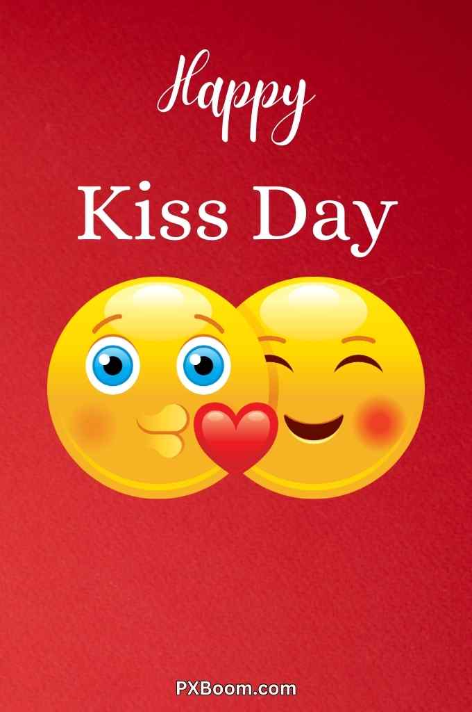 kiss day emoji greeting