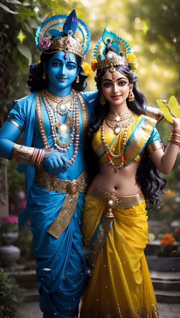 lord radha krishna romantic images 582x1024 1 Romantic Radha Krishna