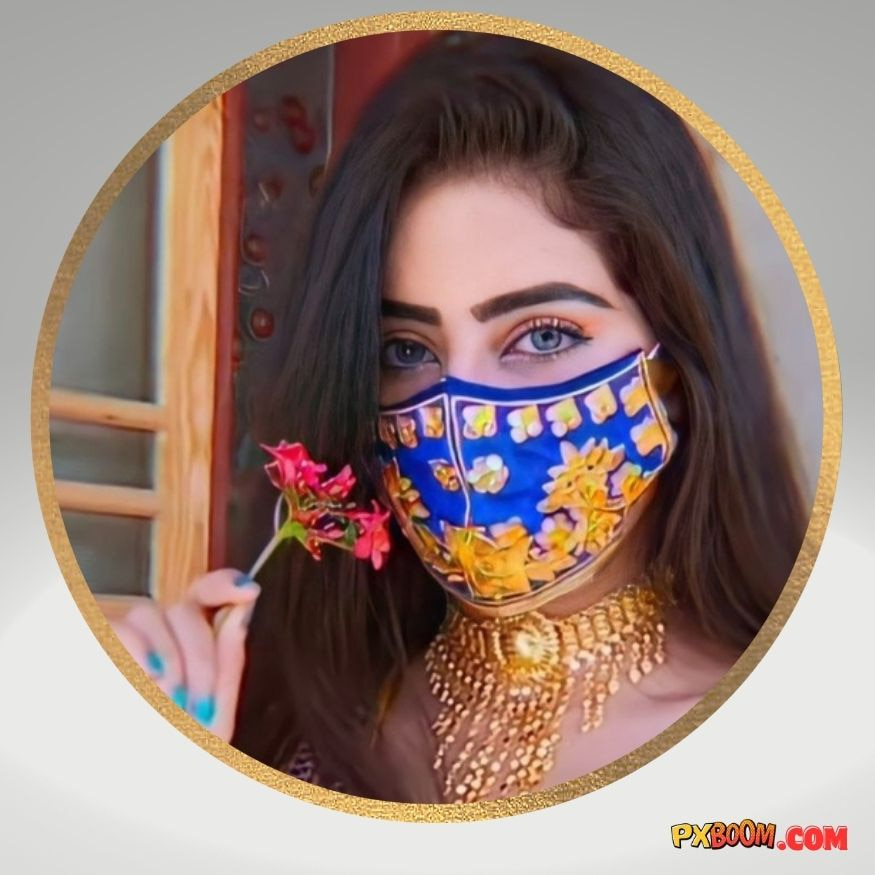 mask girl instagram dp