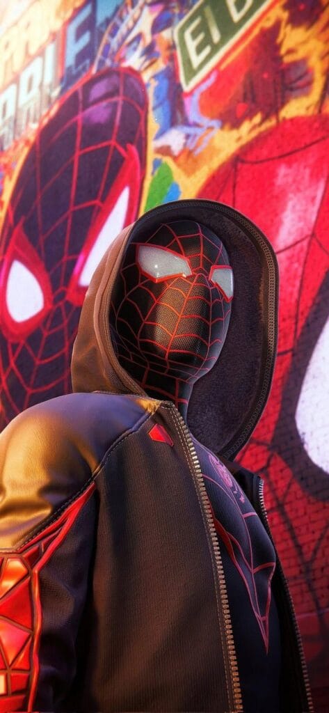 miles morales basketball wallpaper Cyberpunk wallpaper