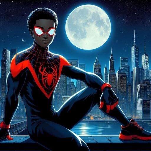 miles morales pfp 4k Cyberpunk wallpaper