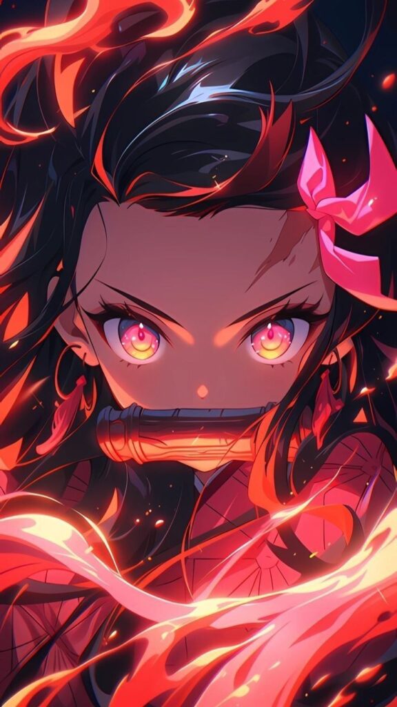 nezuko wallpaper 1 Cyberpunk wallpaper