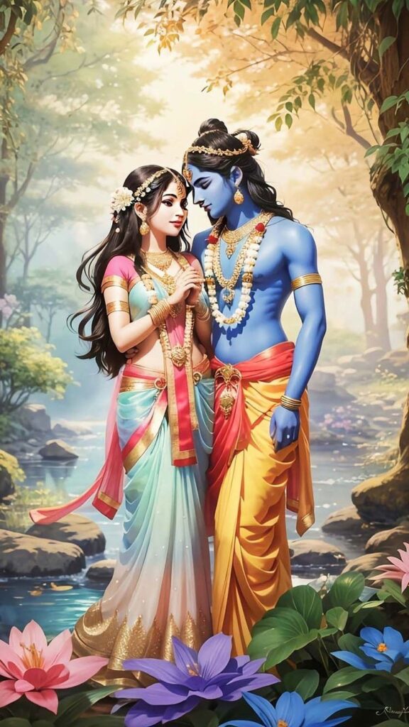 romantic images of radha krishna 576x1024 1 Romantic Radha Krishna