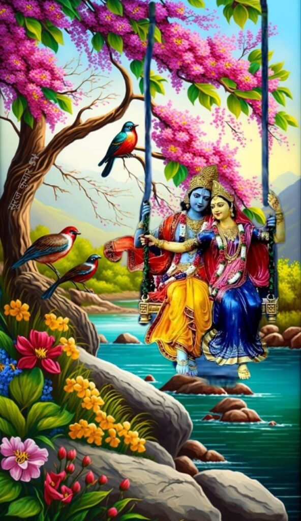 romantic krishna radha images 592x1024 1 Romantic Radha Krishna