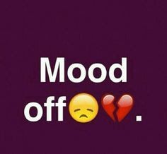 Mood Off Emoji Dp