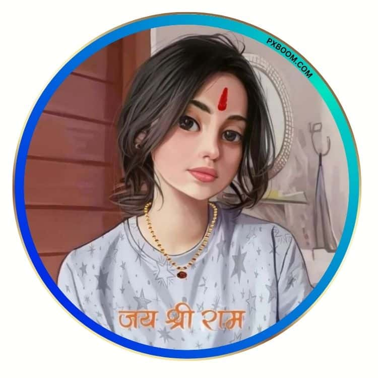 Sanatani Girl Pic Cartoon