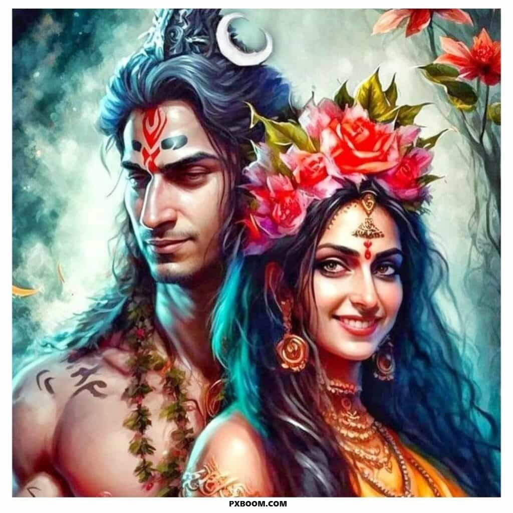 sankar parvati dp 1024x1024 1 Shiv Parvati DP