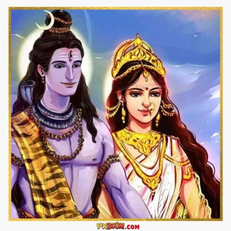 Shiv Parvati Love Whatsapp Dp