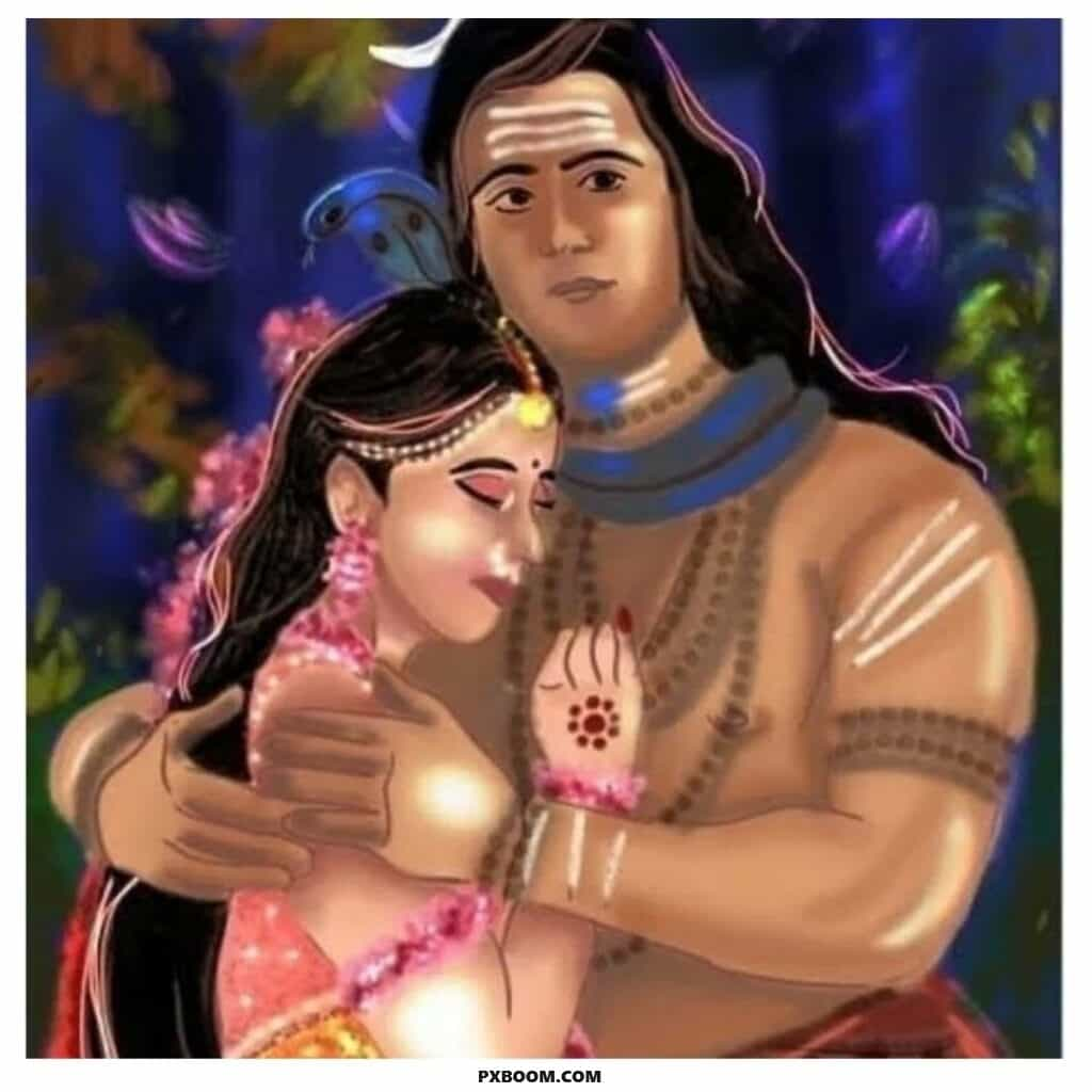 shiv parvati pic instagram dp 1024x1024 1 Shiv Parvati DP