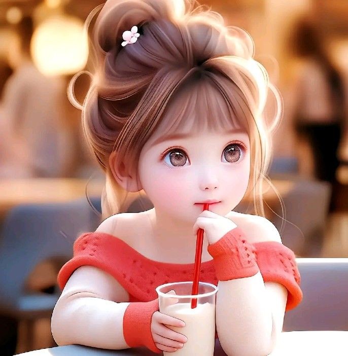 Cute Cartoon Girl Dp