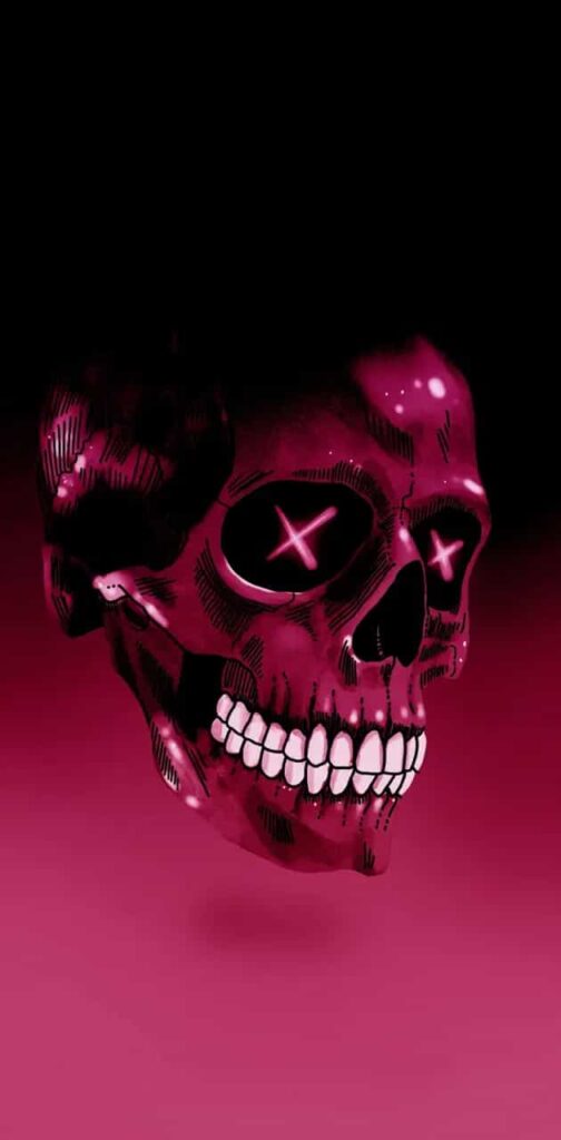 9767106 pink skull wallpaper Cyberpunk wallpaper